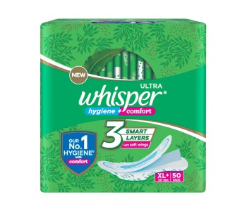 WHISPER ULTRA CLEAN XL+ 50 PADS